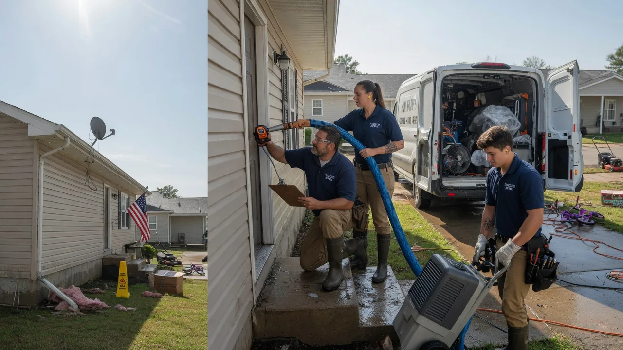 Ceiling Water Damage Restoration in Grenola, KS near me